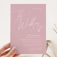 Whimsical Script | Dusty Rose The Wedding Of