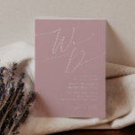 Whimsical Script | Dusty Rose We Do Wedding Invitation<br><div class="desc">Introducing our stunning whimsical script | dusty rose we do wedding invitation perfect for your simple modern boho spring celebration. Our elegant design includes a vibrant bright, pastel colour palette with a vintage chic calligraphy script. Whether you prefer a minimalist or classic style, our unique editable product offers luxury and...</div>
