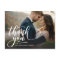 Whimsical Script Full Photo Wedding Thank You