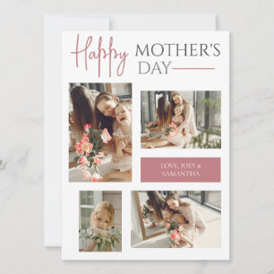 Whimsical Script Handwriting Mothers Day Card