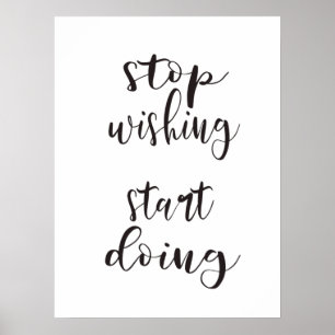 Whimsical Script Motivational Quote Poster