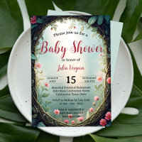 Whimsical Secret Garden Floral Baby Shower