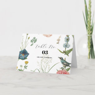 Whimsical Secret Garden Wildflowers Frame Thank You Card