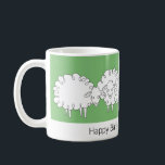 Whimsical Sheep Mug<br><div class="desc">This is a terrific mug to have fun with. We offer it in several colours. Create a "herd" of mugs each with a different background colour. These humourous sheep will love the changes. You can customise this mug to fit any ocassion - Birthdays, Anniversaries, Get well... .whatever you need. The...</div>
