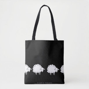 Whimsical Sheep Shoulder TOTE Bag