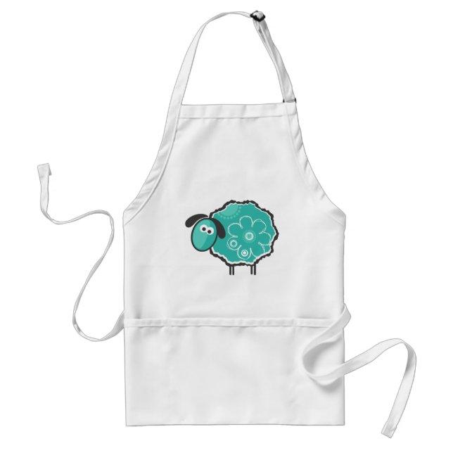 Whimsical Sheep Standard Apron (Front)