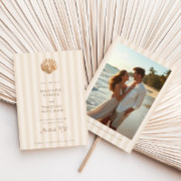 Whimsical Shell Monogram Coastal Wedding