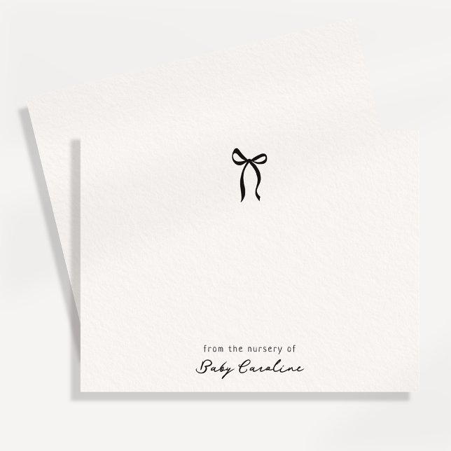Whimsical simple bow, from the nursery of card (Creator Uploaded)