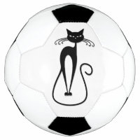Whimsical Skinny Black Cat