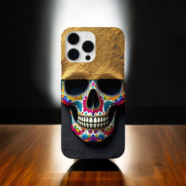  Whimsical Skull Art  - Sugar Skull Case-Mate iPhone Case (Creator Uploaded)