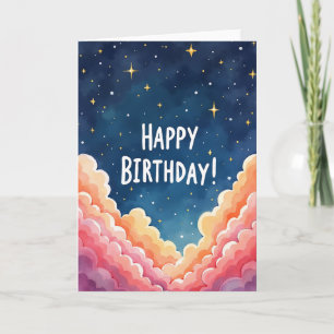 Whimsical Sky Birthday Card