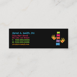 Whimsical Slim Chiropractic Business Cards
