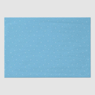 Whimsical Snowflakes Christmas Pattern in Blue Tissue Paper