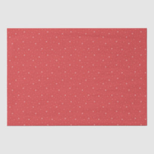 Whimsical Snowflakes Retro Christmas Pattern Red Tissue Paper