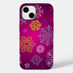 Whimsical Snowflakes Winter Wonderland iPhone 14 Case