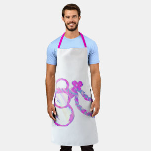 Whimsical snowman apron