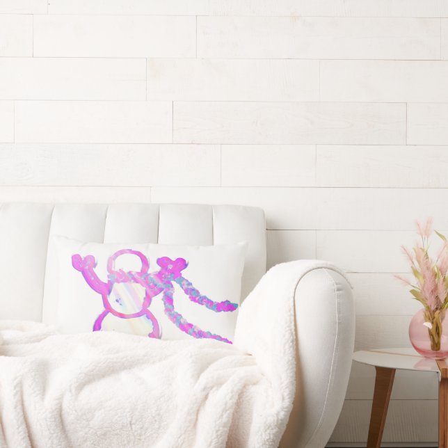 Whimsical snowman lumbar cushion (Couch)