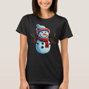 Whimsical Snowman T-Shirt