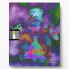 "Whimsical Snowman" Tabletop Plaque with Easel