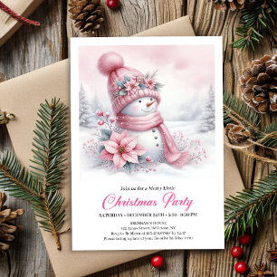 Whimsical Snowy Forest Kids Digital Download Xmas Invitation