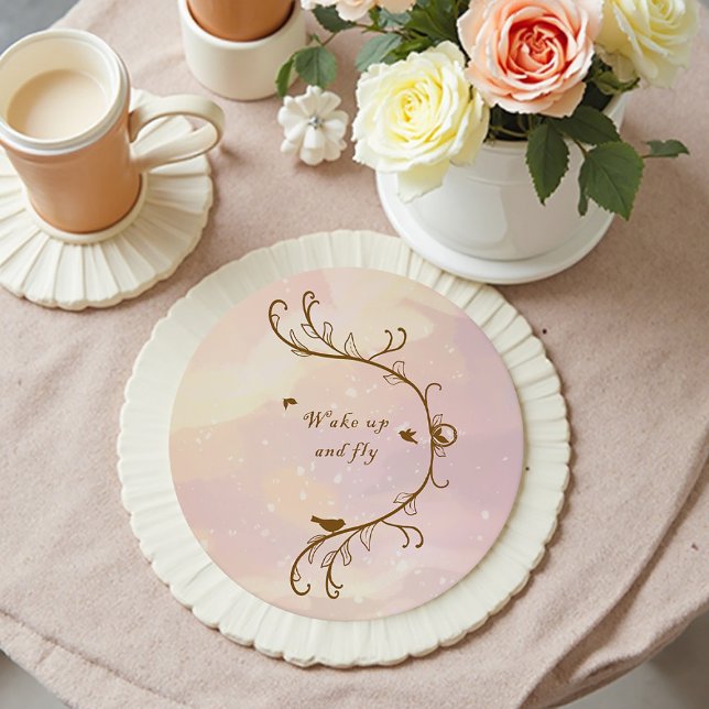 Whimsical Soft Pink Wake Up and Fly Coaster  (Creator Uploaded)