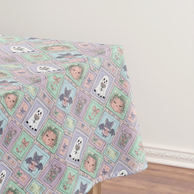 Whimsical Spirits in Pastel Dreams Tablecloth (In Situ)