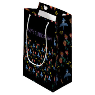 Whimsical Spring Art Small Gift Bag