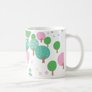 Whimsical Spring Trees Coffee Mug