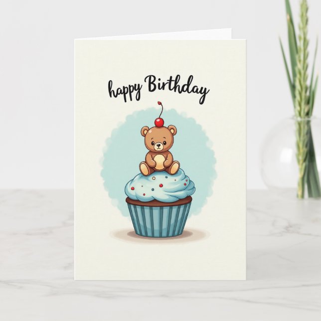 Whimsical Sprinkle Birthday Card (Front)
