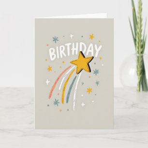Whimsical Star Birthday Card