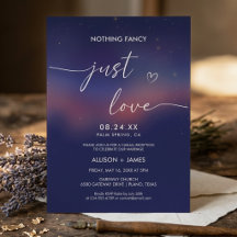 Whimsical Starry Night Script Modern Wedding