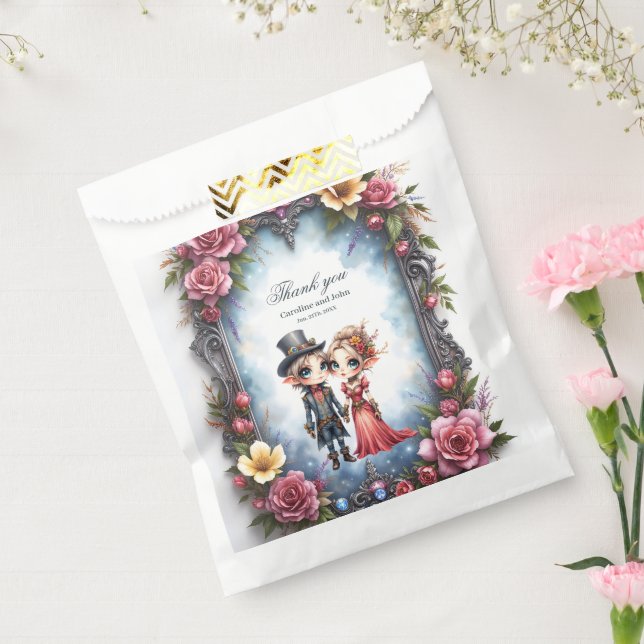 Whimsical Steampunk Elf Wedding Favour Bag (Sealed)