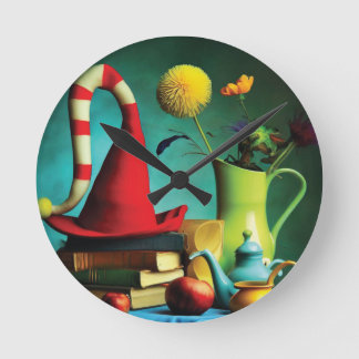 Whimsical Still Life Wall Clock
