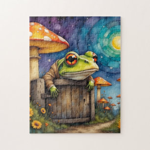 Whimsical Storybook Frog Jigsaw Puzzle
