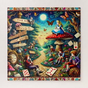 Whimsical Storybook Path of Choices Jigsaw Puzzle