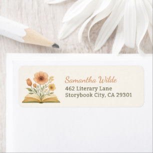 Whimsical Storybook Wildflower Chic Return Address Return Address Label