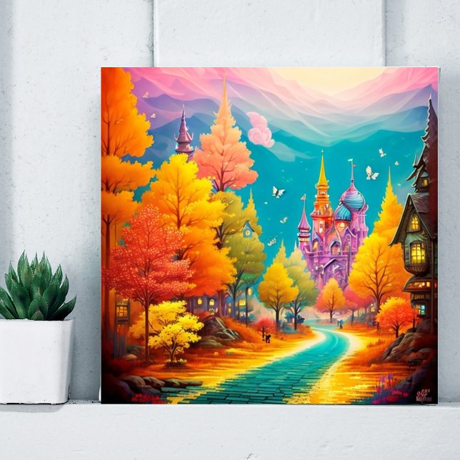 Whimsical Street Rhapsody Colourful Graffiti Art Poster ("Street Symphony: Vibrant Graffiti Art Posters for a Whimsical Ambiance" color burst)