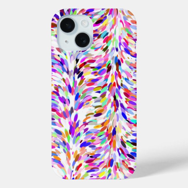 Whimsical Summer Colours Paint Splatter Art Patter Case-Mate iPhone Case (Back)