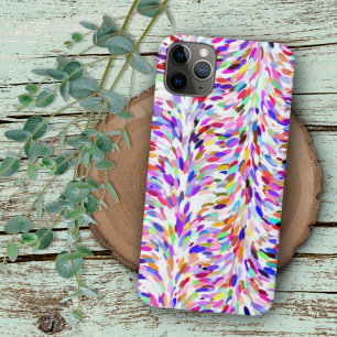 Whimsical Summer Colours Paint Splatter Art Patter iPhone 11 Pro Max Case