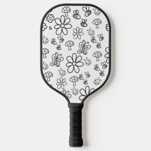 Whimsical Summer Pickleball Paddle