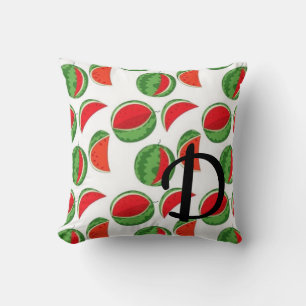 Whimsical Summer Watermelon Pattern Cushion