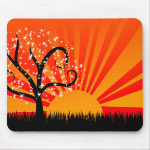 Whimsical Sunburst Mouse Pad