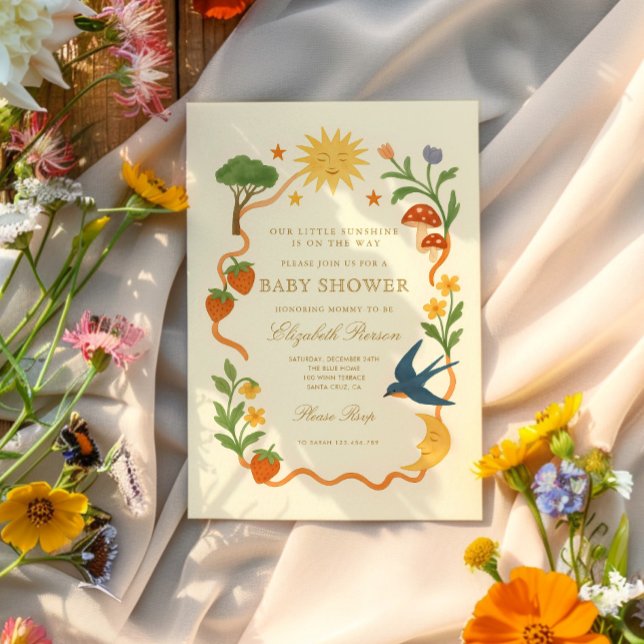 Whimsical Sunshine Baby Shower Invitation (Creator Uploaded)