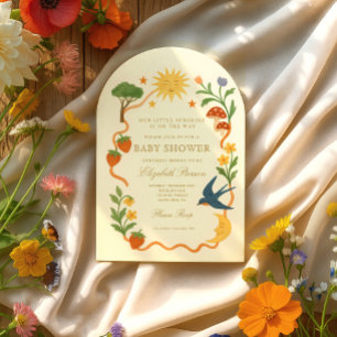 Whimsical Sunshine Baby Shower Invitation