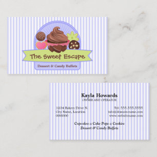 Whimsical Sweet Desserts Business Card