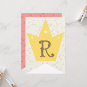 Whimsical Sweet Fairy Princess Girl Birthday Party Card