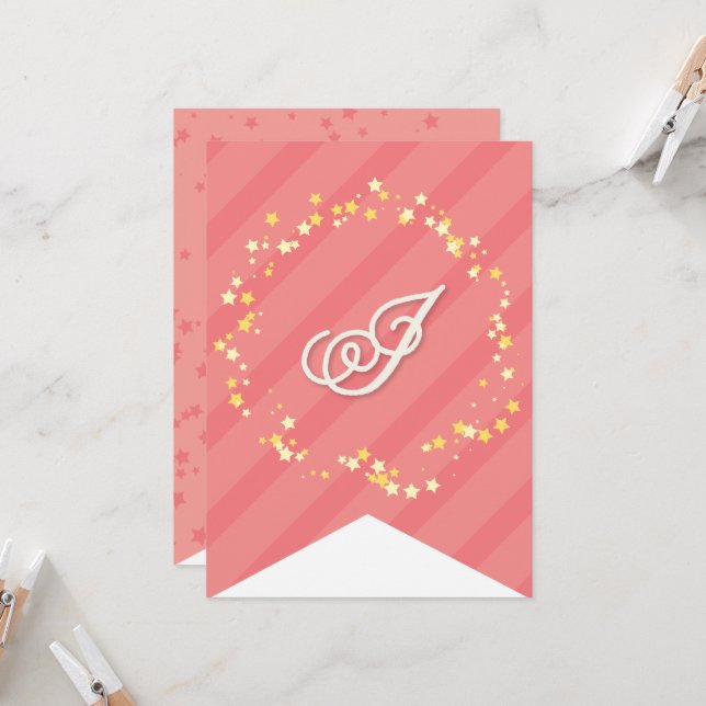 Whimsical Sweet Fairy Princess Girl Birthday Party Card (Front/Back In Situ)