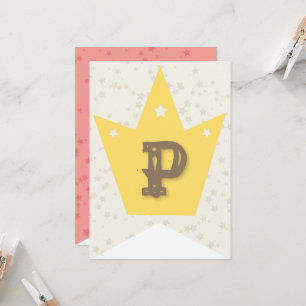 Whimsical Sweet Fairy Princess Girl Birthday Party Card