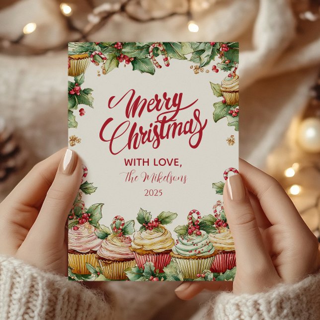 Whimsical Sweet Treats Christmas Holiday Card (Creator Uploaded)