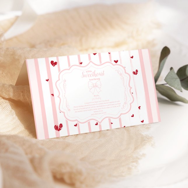 Whimsical Sweetheart Valentine's Books for Baby Enclosure Card (Creator Uploaded)